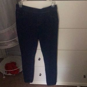 Justice brand blue jeans with stretchy waist
